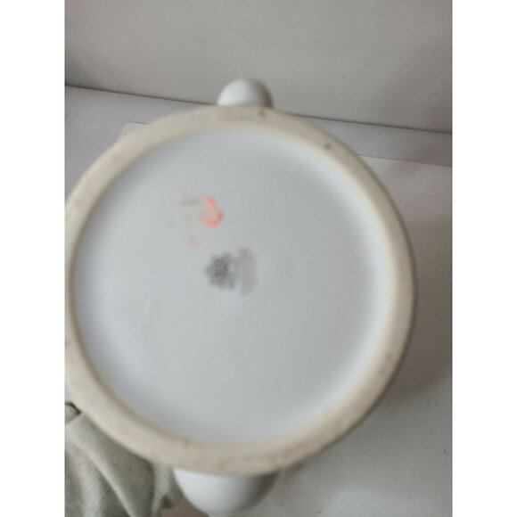 Vintage Precious Moments Enesco Christmas Tree Tea Pot  White Porcelain Holiday - Picture 8 of 10